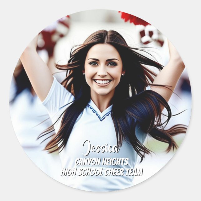 Team Player Custom Photo Sticker Set (Front)