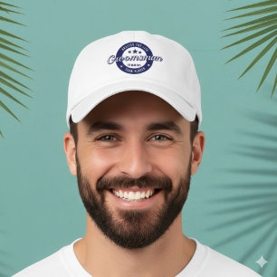 Team Player Groomsman Custom Date Blue 47 Brand Hat