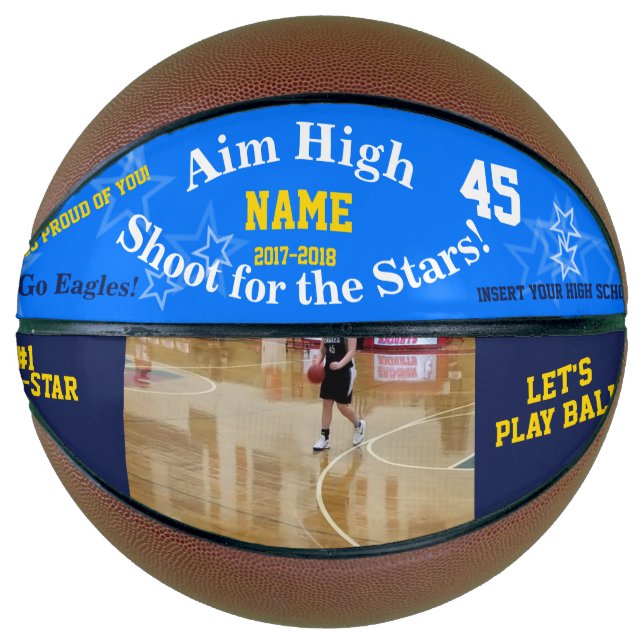 Team Player Personalized Basketballs (Front)