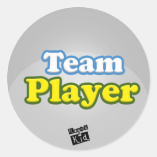 Team Player (set of 20) Classic Round Sticker
