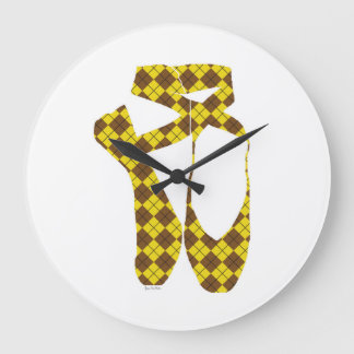 Team Pointe Ballet Argyle Large Clock