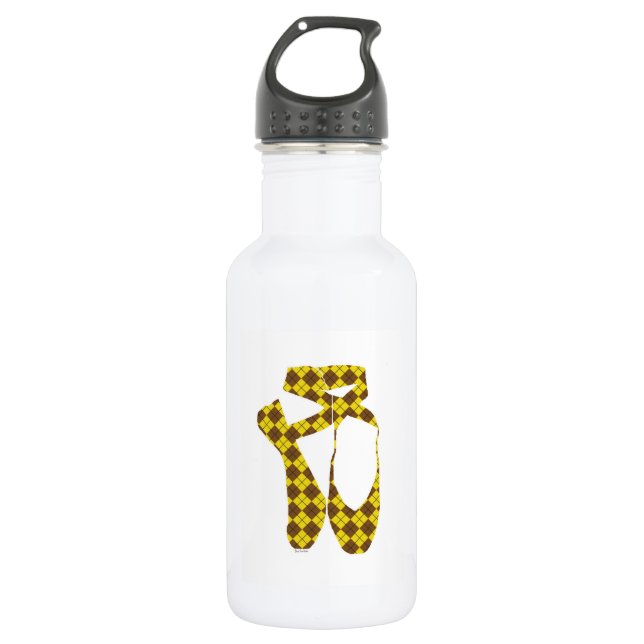 Team Pointe Ballet Argyle Water Bottle (Front)