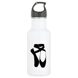 Team Pointe Ballet Midnight Black Stainless Steel Water Bottle