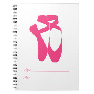 Team Pointe Ballet Neon Pink Notebook