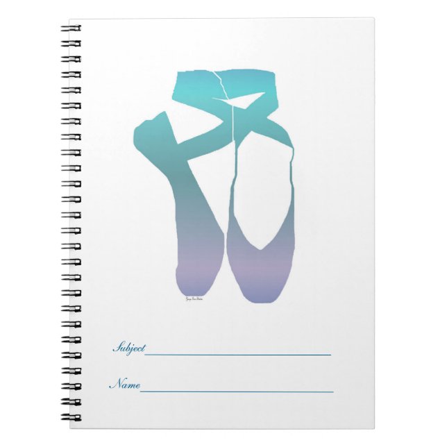 Team Pointe Ballet Ocean Notebook (Front)