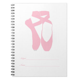 Team Pointe Ballet Pointe Pink Notebook