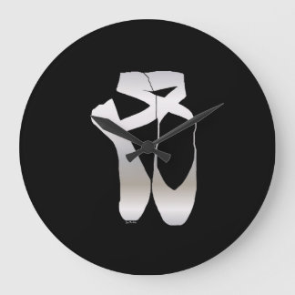 Team Pointe Ballet Silhouette Large Clock