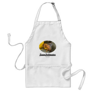 Team Pollinator (Bee On Yellow Flower) Adult Apron