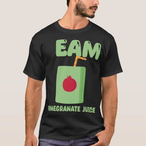 Team Pomegranate Juice Design Tropical Food T_Shirt