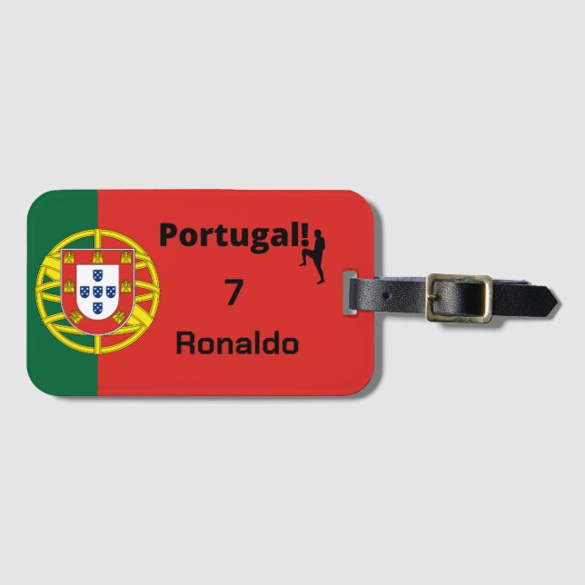 Team Portugal Flag Edition, custom Luggage Tag (Front Horizontal)