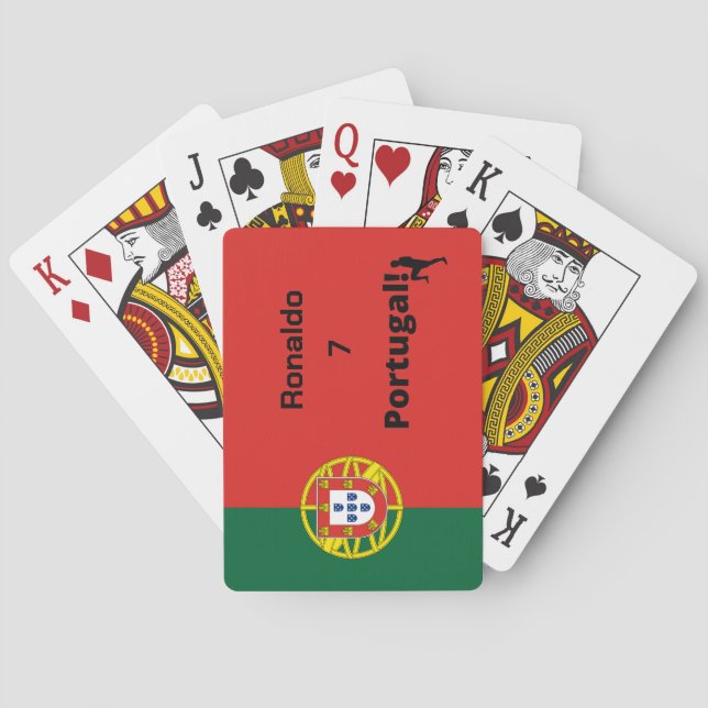 Team Portugal Flag Edition, custom Poker Cards (Back)