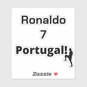 Team Portugal Soccer, your name and number Sticker