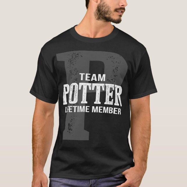 Team POTTER Lifetime Member T-Shirt (Front)