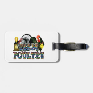 Team Poultry Luggage Tag