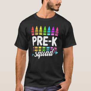 Team Pre K Squad Teachers Students Back To School T-Shirt