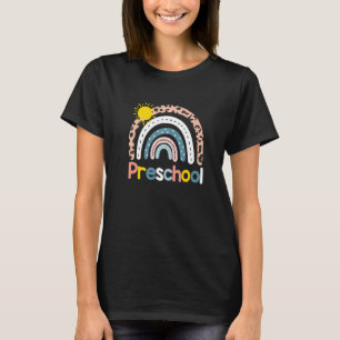 Team Preschool Squad Back To School Rainbow Kids T T-Shirt