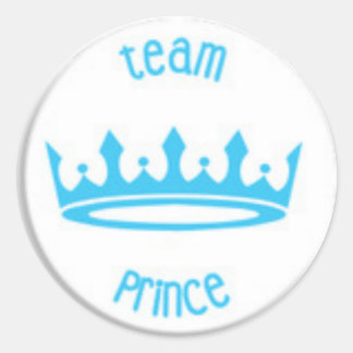 Team Prince Gender Reveal Sticker Round