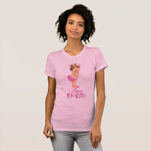 Team Princess Gender Reveal Baby Shower T_Shirt