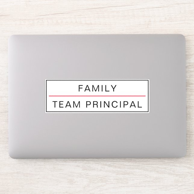 Team Principal Customizable Sticker (Computer)