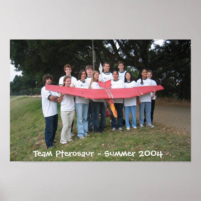 Team Pterosaur Team Picture Poster (Front)