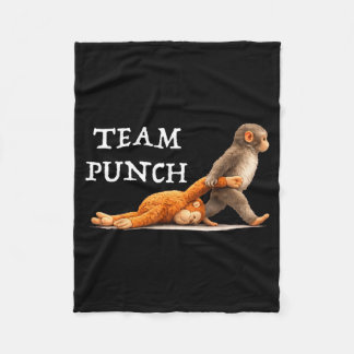 Team Punch Baby Monkey Fleece Blanket