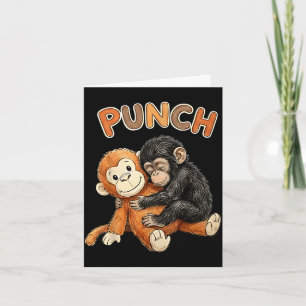 Team punch - baby monkey punch card