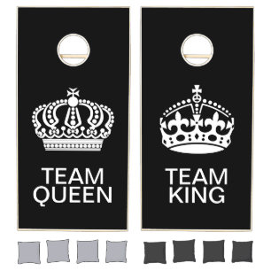 Team Queen Versus Team King  Cornhole Set