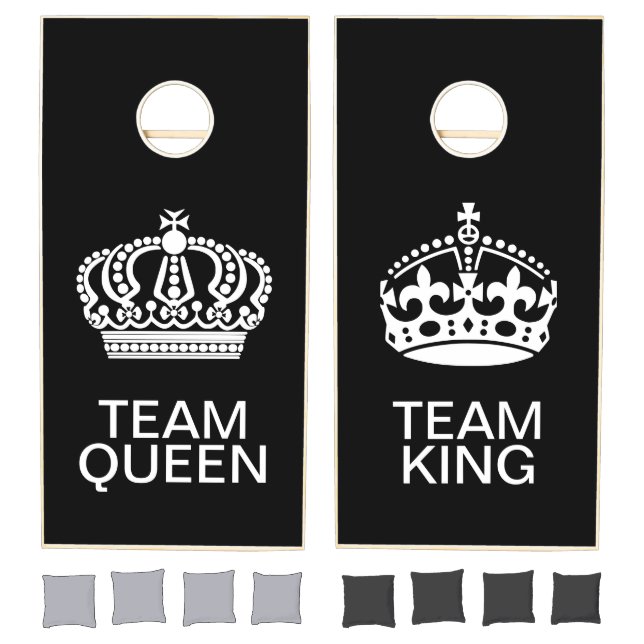 Team Queen Versus Team King  Cornhole Set (Set)