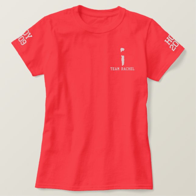 Team Rachel HOY 2009 - Embroidered Sleeve Embroidered Shirt (Design Front)