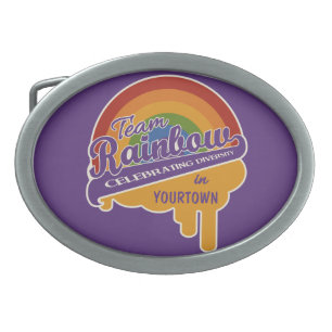 Team Rainbow custom belt buckle