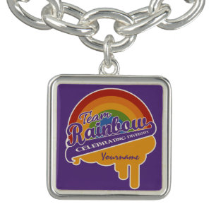 Team Rainbow custom bracelet / charm