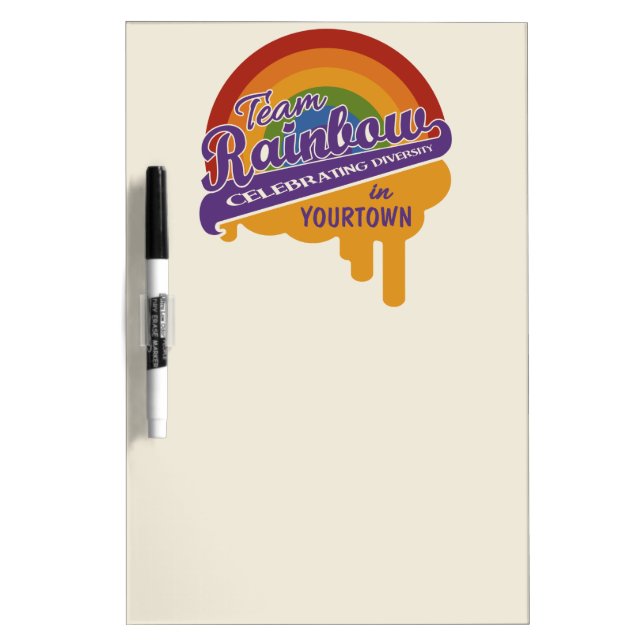 Team Rainbow custom message board (Front)
