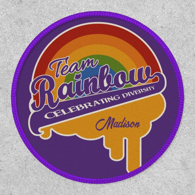 Team Rainbow custom name Patch (Front)
