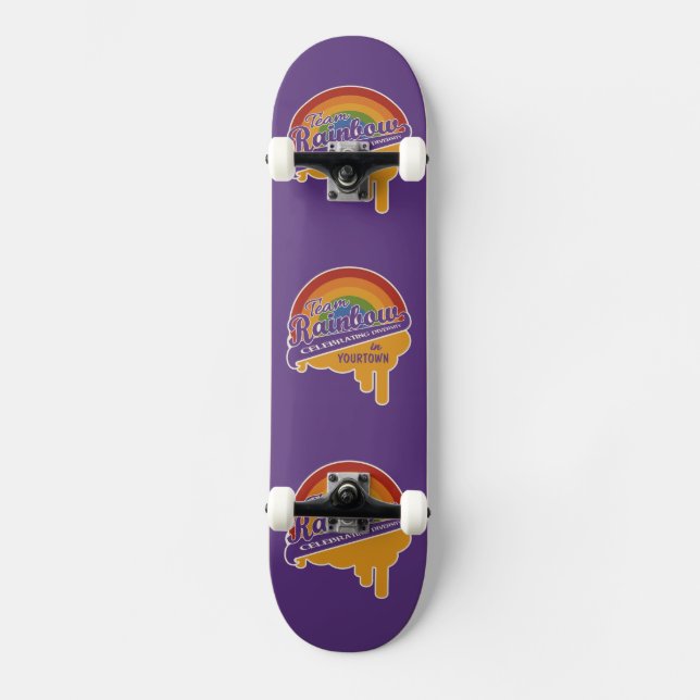 Team Rainbow custom skateboard (Front)