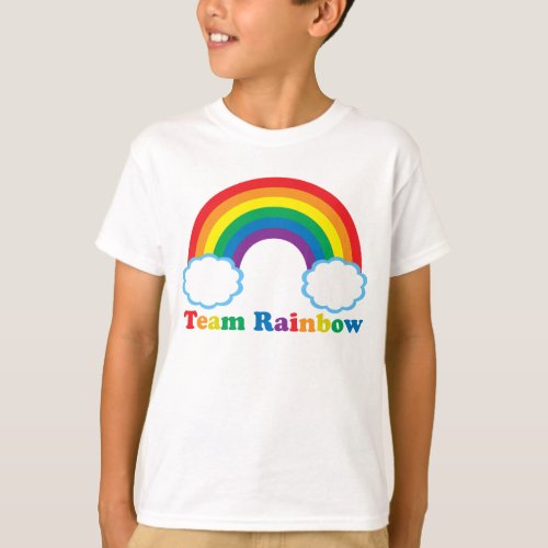 Team Rainbow Cute Kids T_Shirt