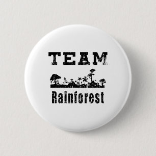 Team Rainforest Earth Day Vintage Button