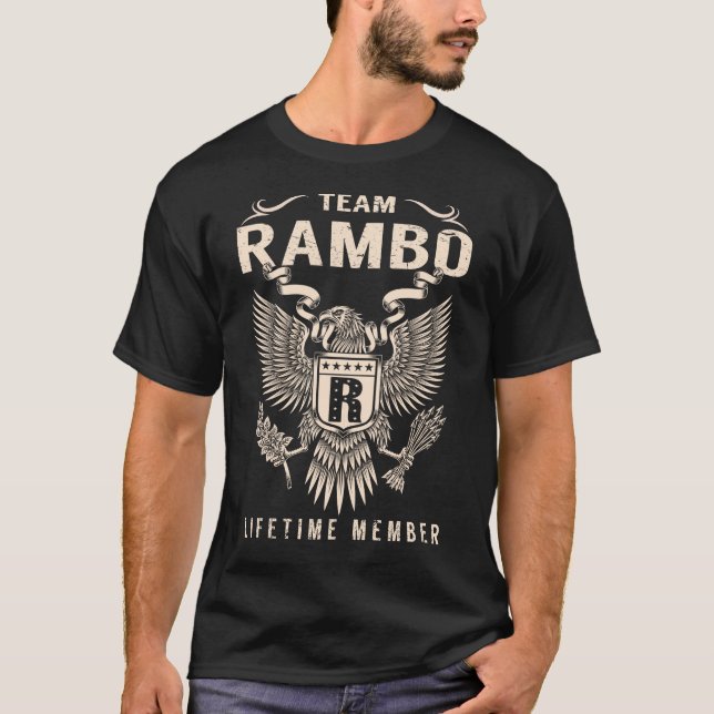 Team RAMBO Lifetime Member T-Shirt (Front)
