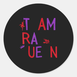 Team Rat Queen Nutcracker Ballet Christmas Womens Classic Round Sticker