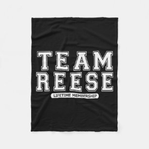 Team Reese Family Surname Reunion Crew Member Gift Fleece Blanket