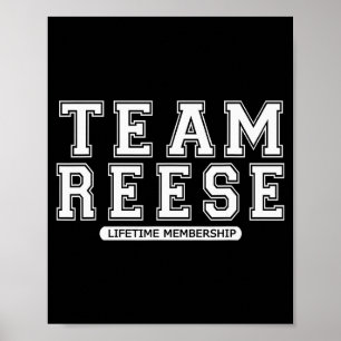 Team Reese Family Surname Reunion Crew Member Gift Poster