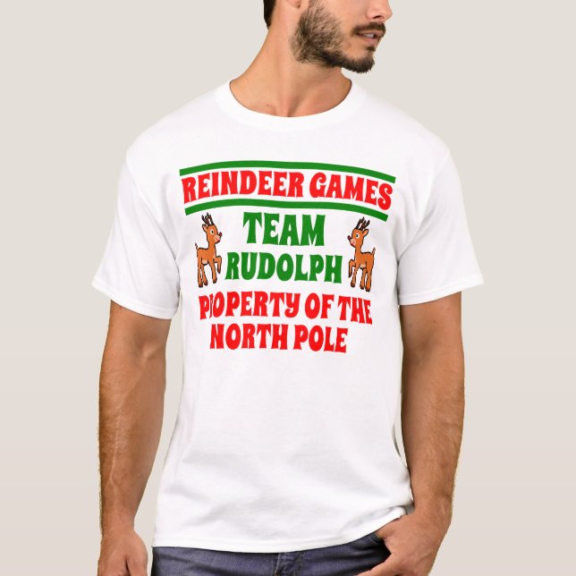Team Reindeer Games Funny Christmas Shirt (Front)