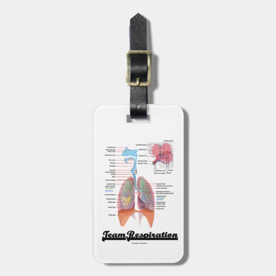 Team Respiration (Respiratory System) Luggage Tag