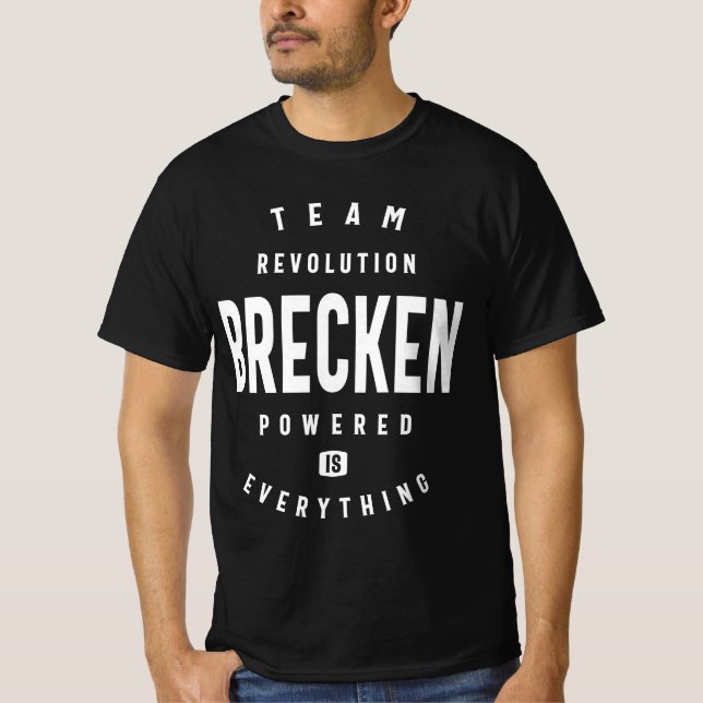Team Revolution Brecken Personalized Name  T-Shirt (Front)