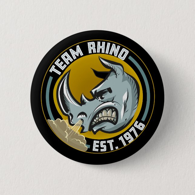 Team Rhino Button (Front)