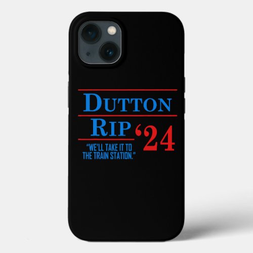 Team RIP 2024 Funny Campaign Gifts Train Station T iPhone 13 Case