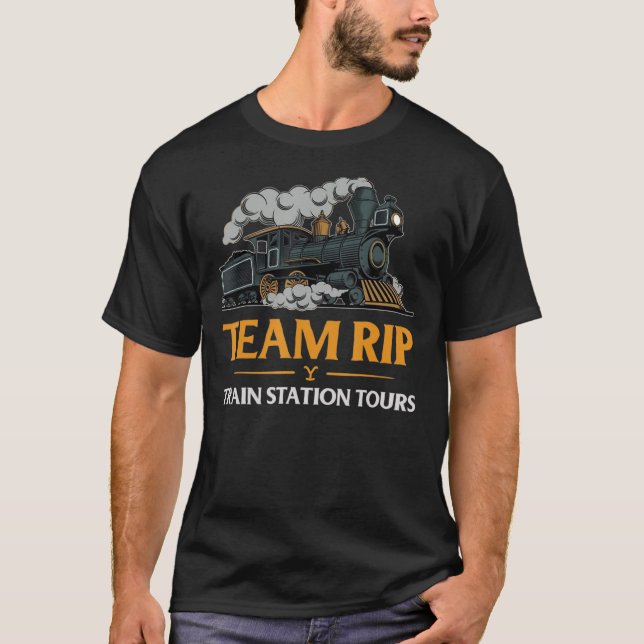 Team-Rip Train Station Tours Yellowstone Essential T-Shirt (Front)