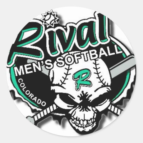 Team Rival Softball Stickers