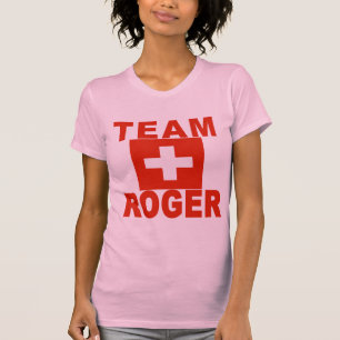 Team Roger with Swiss Flag T-Shirt
