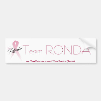team_ronda, Team RONDA, www.TeamRonda.com  or s... Bumper Sticker