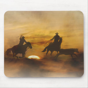 Team Roping Mouse Pad